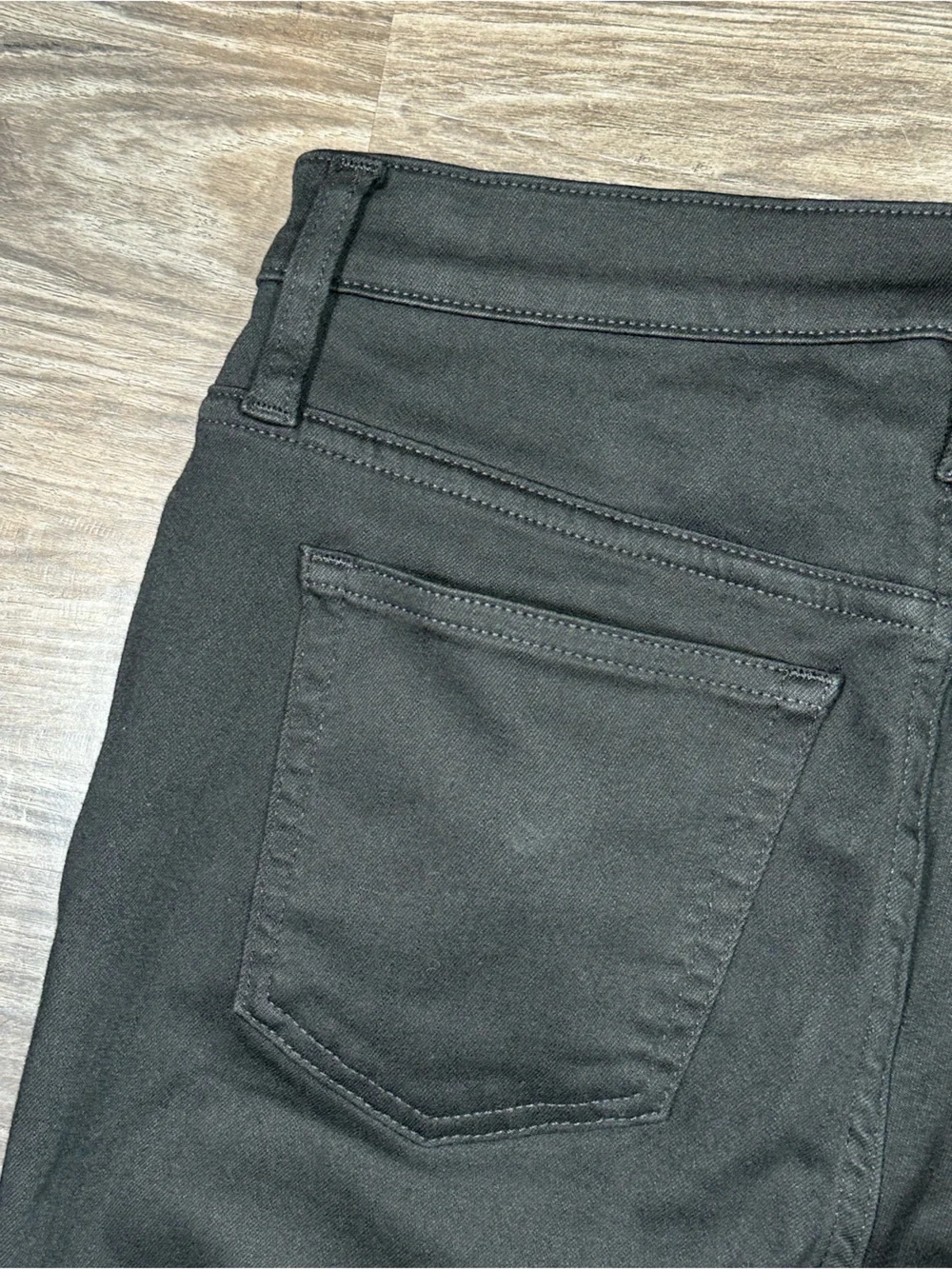 J. CREW Black 9” Mid Rise DEMI BOOT CROP Raw Hem Jeans 25